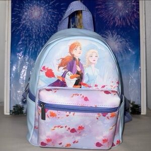 Disney parks Loungefly frozen 2 fall leaves watercolor mini backpack